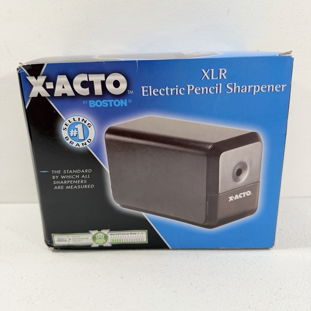 X-ACTO XLR Electric Pencil Sharpener Black by Boston NEW